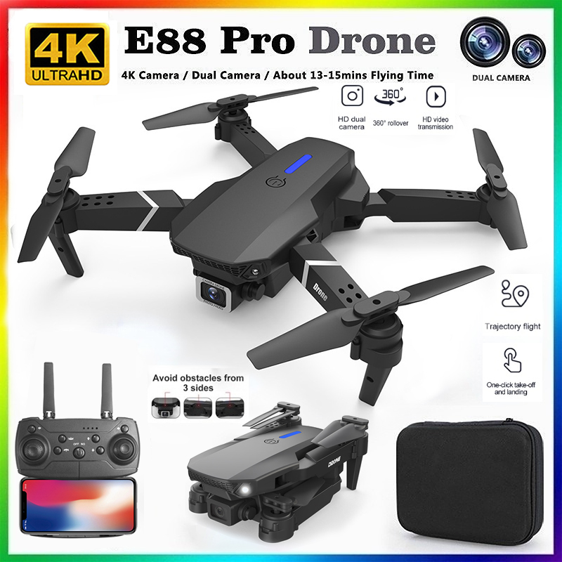 Drone Rc Foldable - 2026 NEW E88 Professional HD 4K