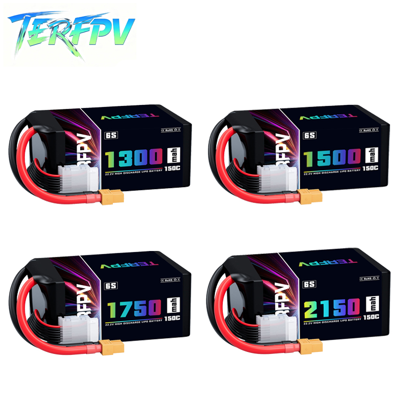 Drone Lipo Battery - TERFPV Lipo Battery 6S 22.2V 1300/1500/1750./2150mAh