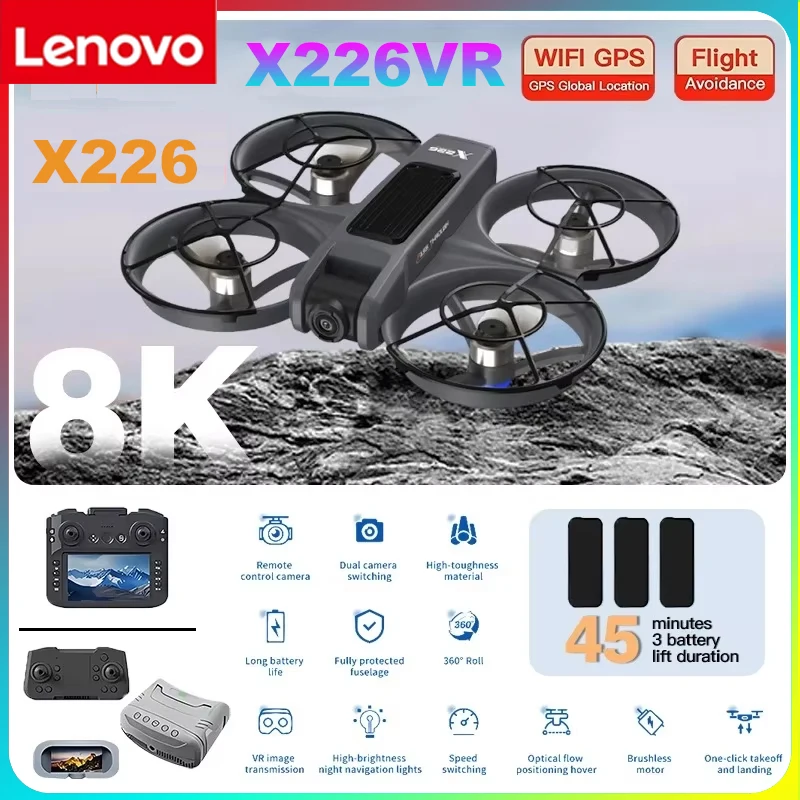 Drone Smart Rc Foldable - Lenovo X226 X226VR Drone 8K HD
