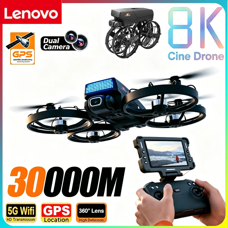 Drone Smart Rc Foldable - Lenovo M8 Foldable RC Drone 8K
