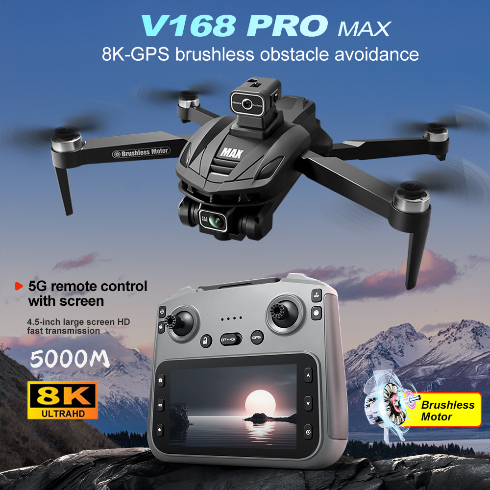 Nano Quad Fpv - V168 PRO Max GPS Drone 8K