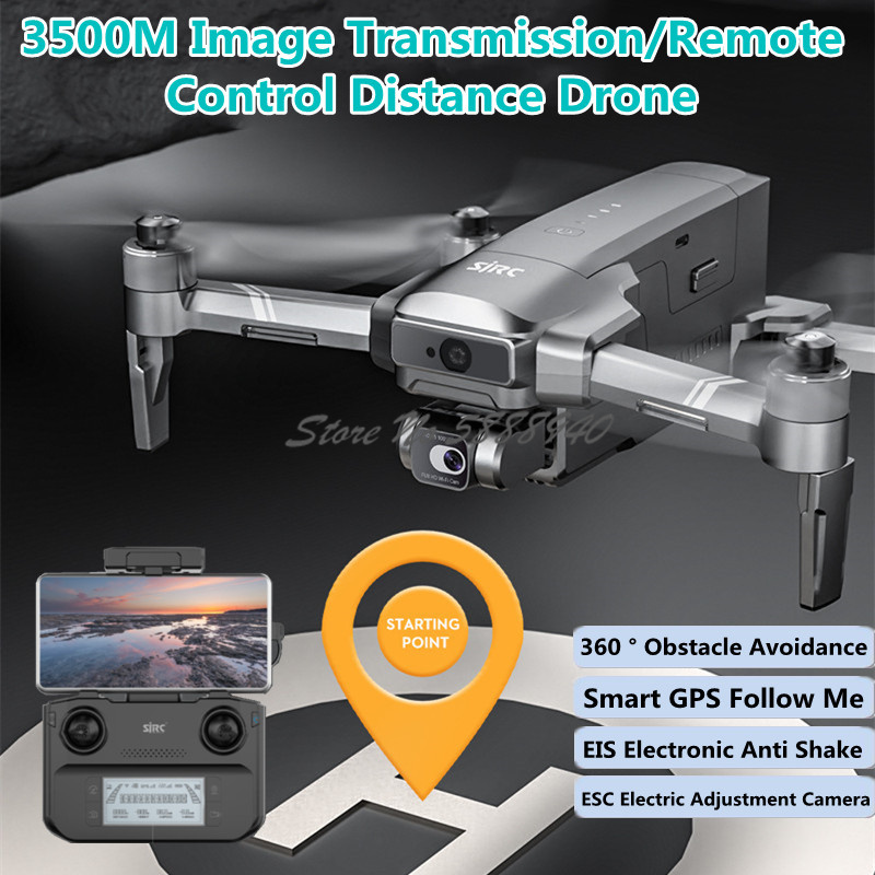 Drone Rc Foldable - Professional Aerial Real 4K GPS Follow