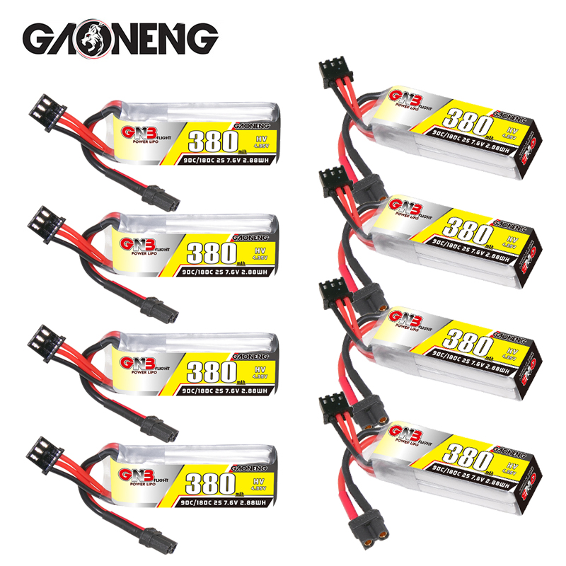 Drone Lipo Battery - GNB 2S 7.6V 380mAh 90C/180C Lipo
