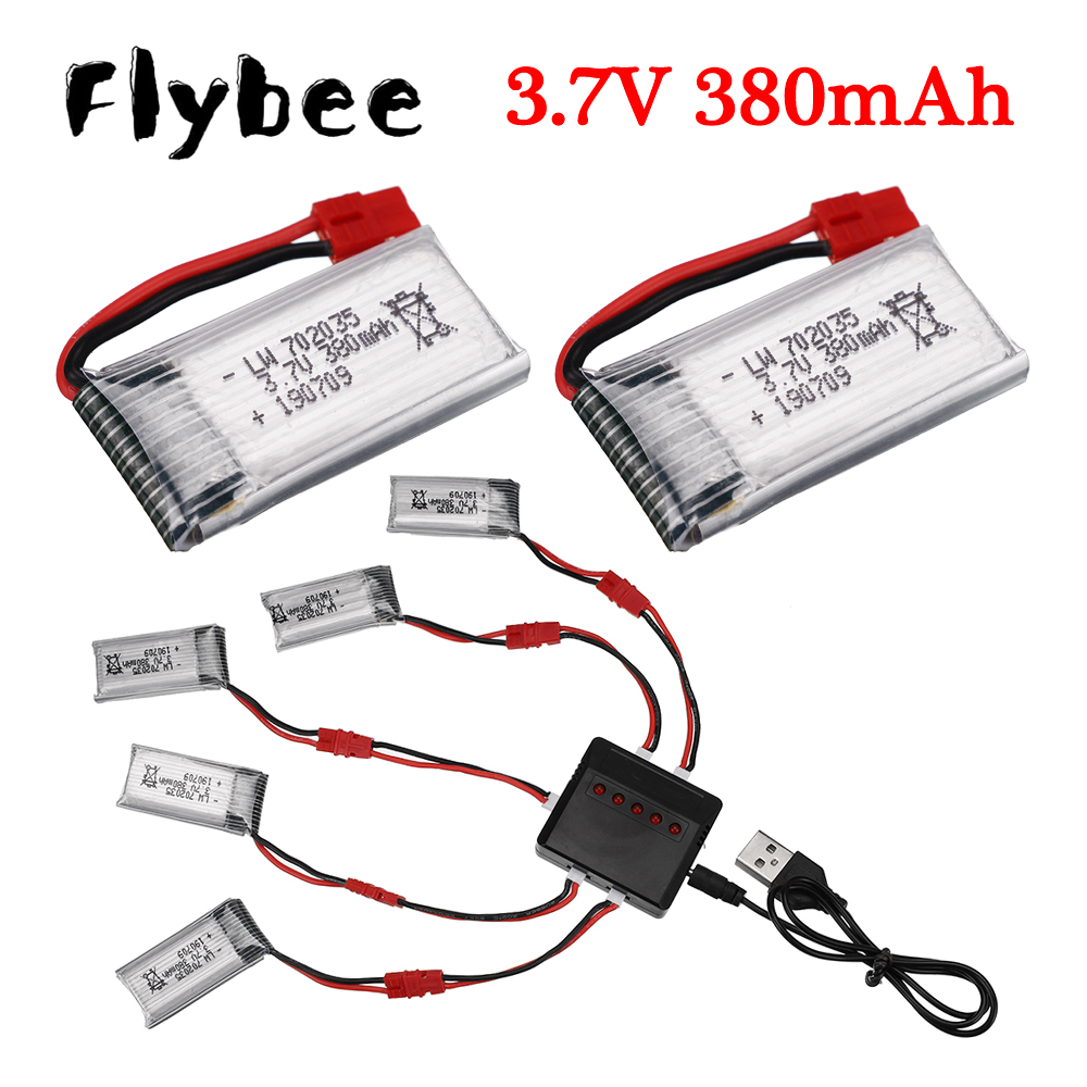 Drone Lipo Battery - 3.7V 380mAh Lipo Battery With Charger