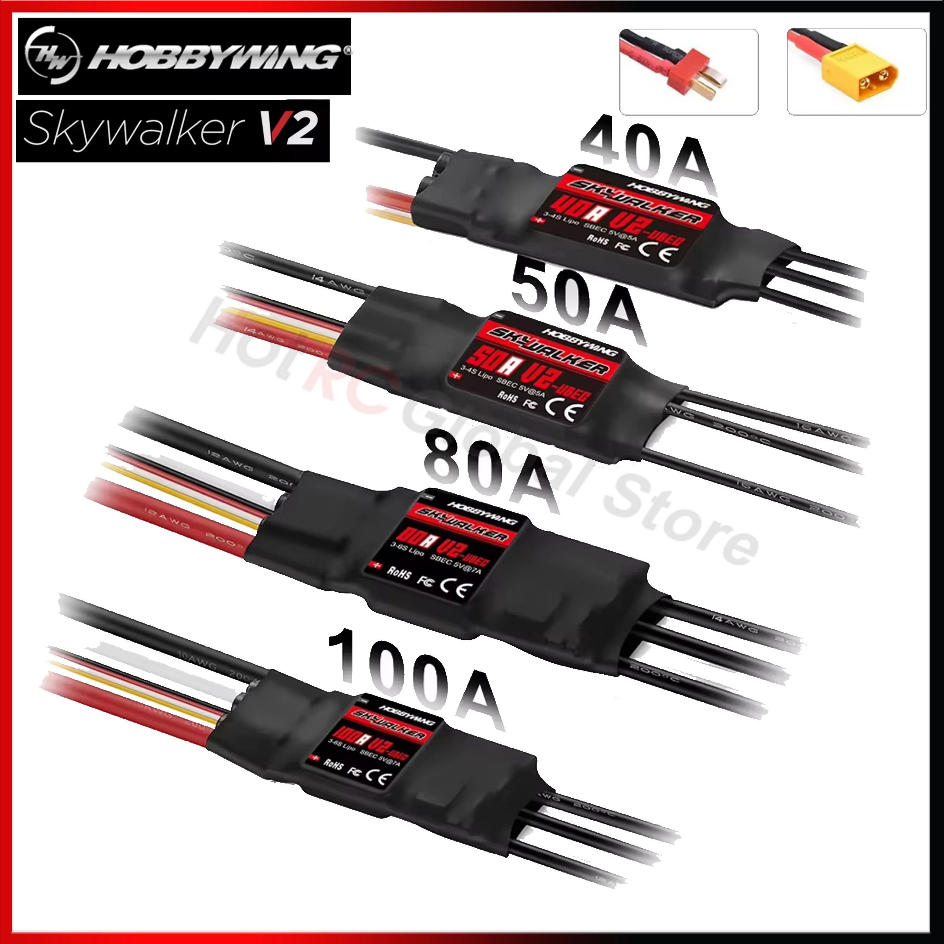 Nano Quad Fpv - HOBBYWING Skywalker V2 Series 40A 50A