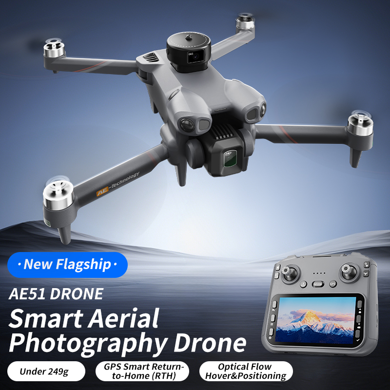 Drone Rc Foldable - Foldable RC Quadcopter AE51 GPS Drone