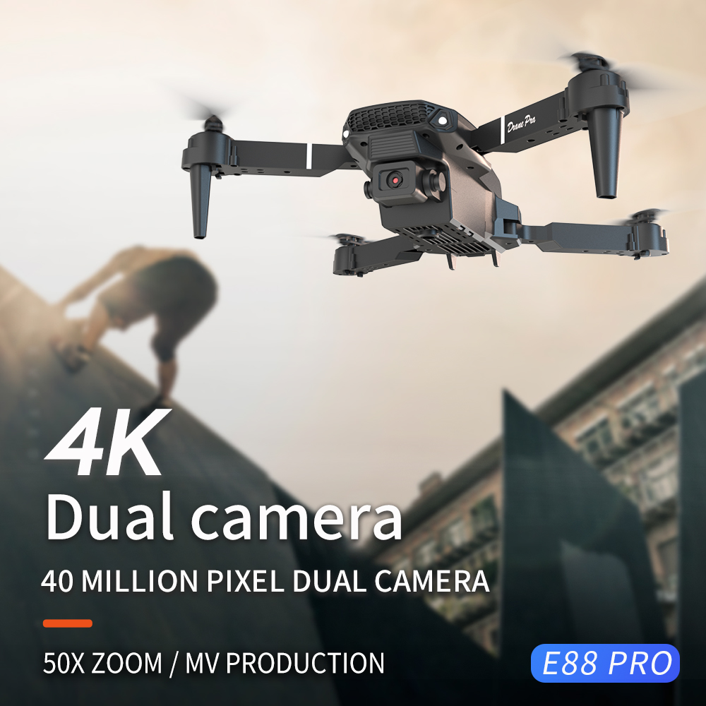 2026 NEW E88 Professional HD 4 - Drone Rc Foldable ulasan dan harga
