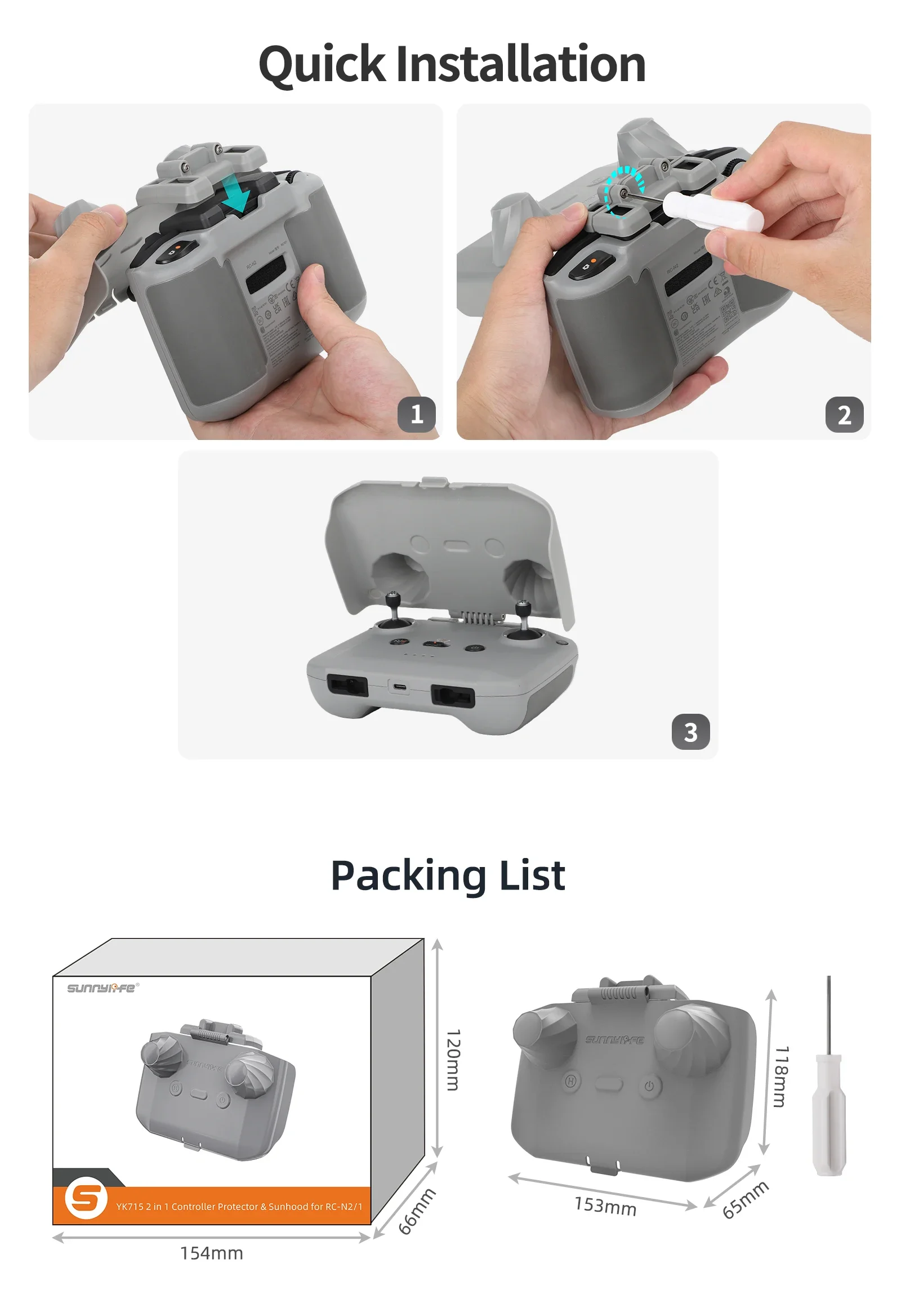 2 in 1 Controller Protector Su - Drone Dji Rc N2 ulasan dan harga