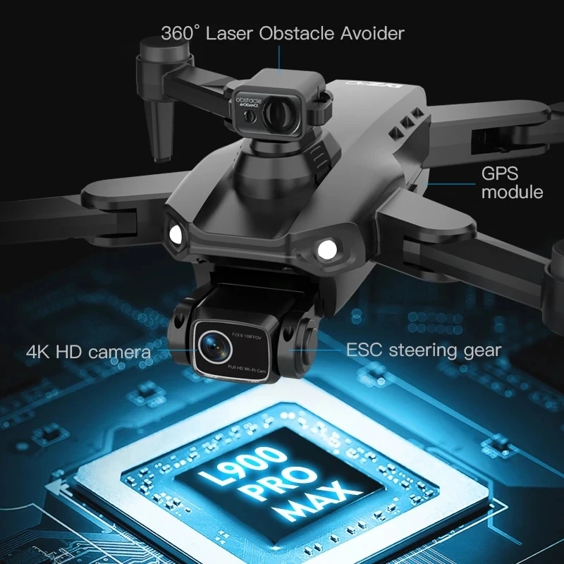 L900 Pro MAX GPS Drone 4K Prof - Drone Rc Foldable ulasan dan harga