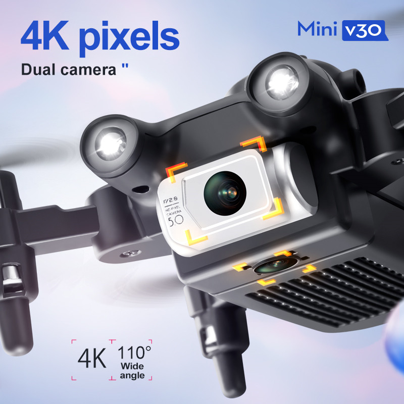 Mini V30 WiFi FPV Drone With 4 - Drone Rc Foldable ulasan dan harga