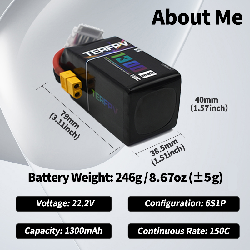 TERFPV Lipo Battery 6S 22.2V 1 - Drone Lipo Battery ulasan dan harga