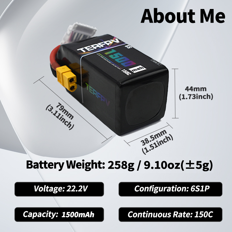 TERFPV Lipo Battery 6S 22.2V 1 - Drone Lipo Battery ulasan dan harga