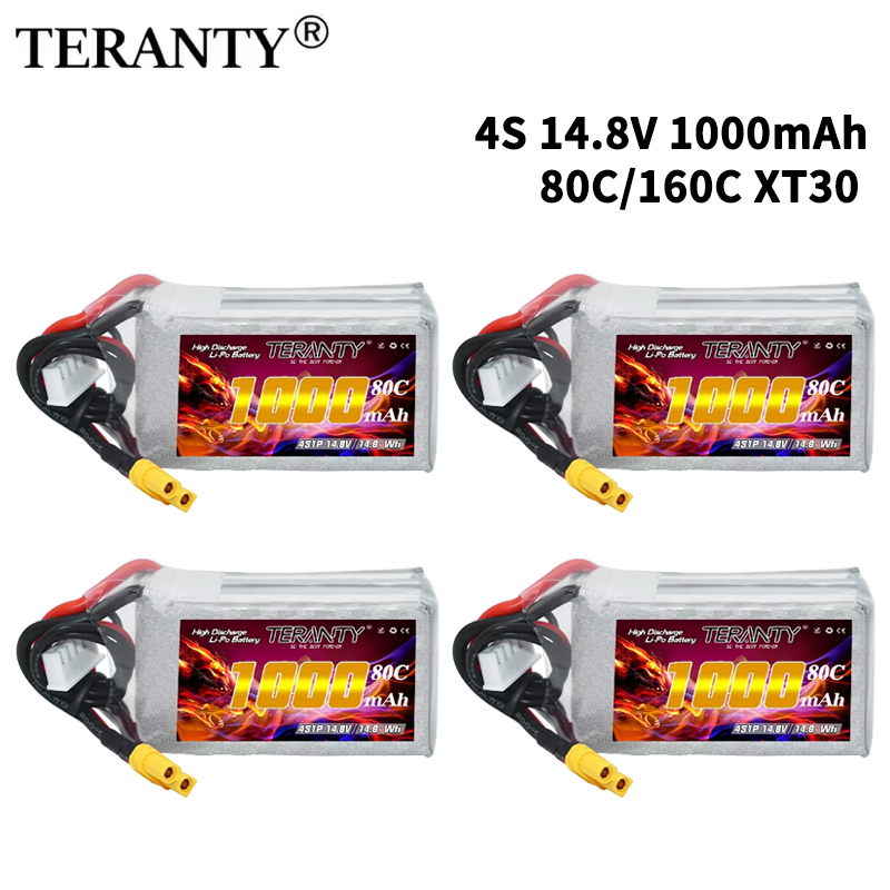 TERANTY 4S 1000mAh 14.8V 80C/1 - Drone Lipo Battery ulasan dan harga
