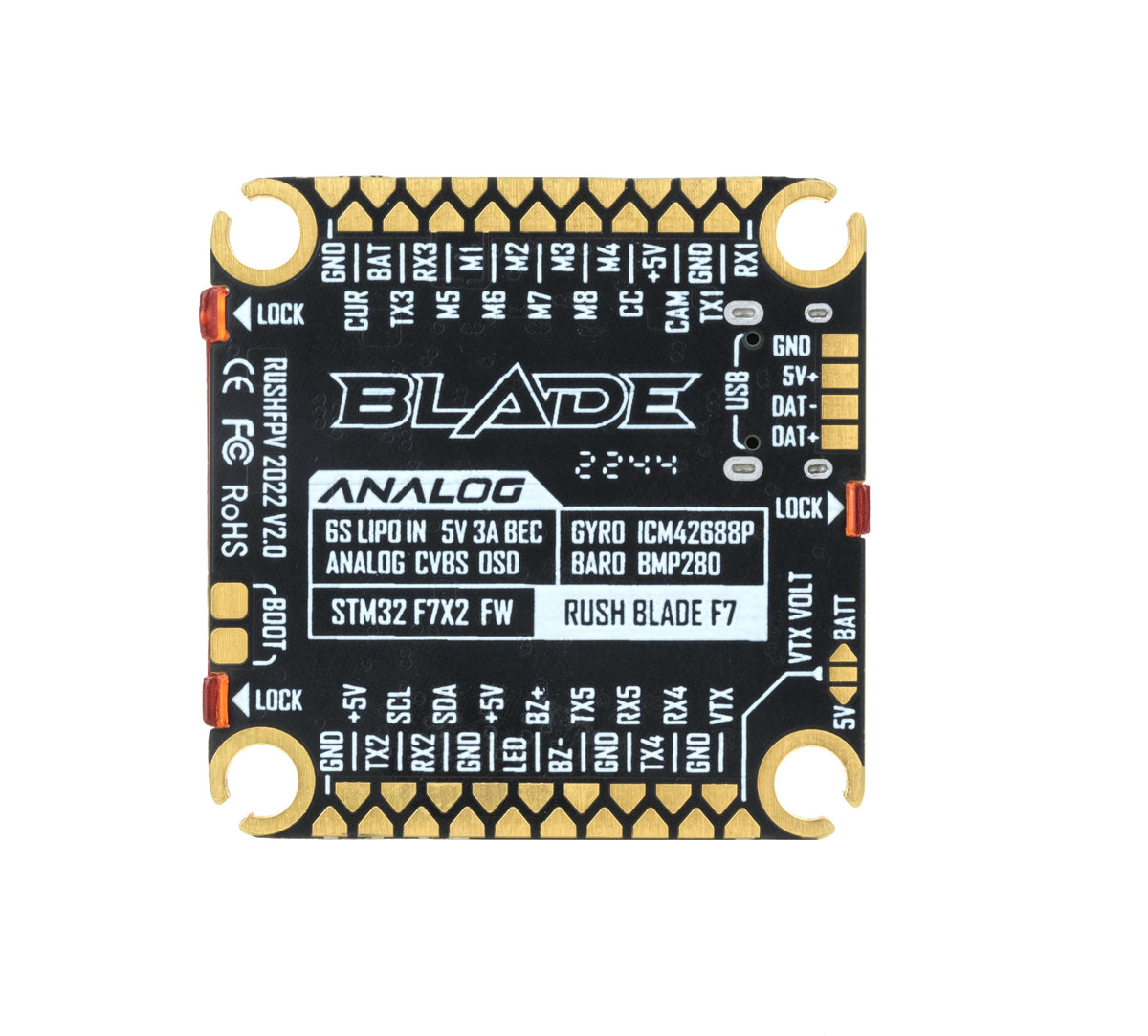 RUSH BLADE F722 V2 Analog Flig - Flight Controller ulasan dan harga