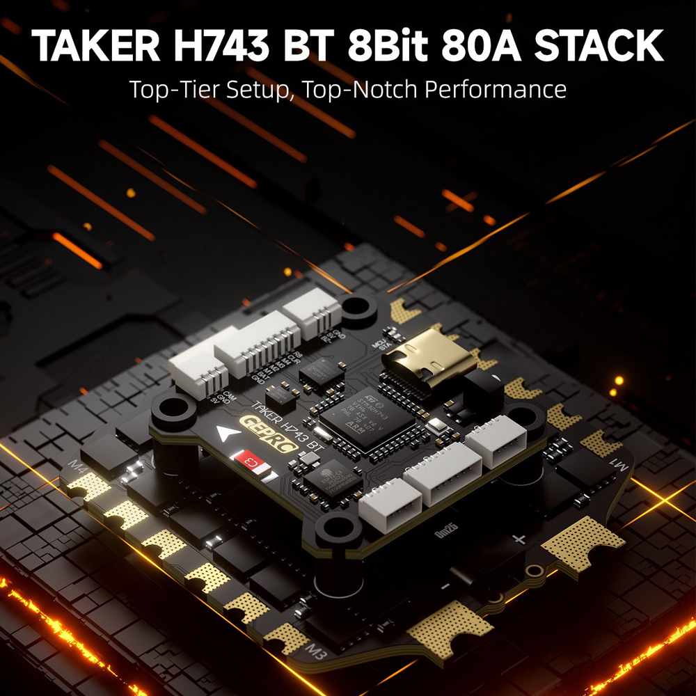 GEPRC TAKER H743 BT 8Bit 80A S - Drone Tech Rc ulasan dan harga