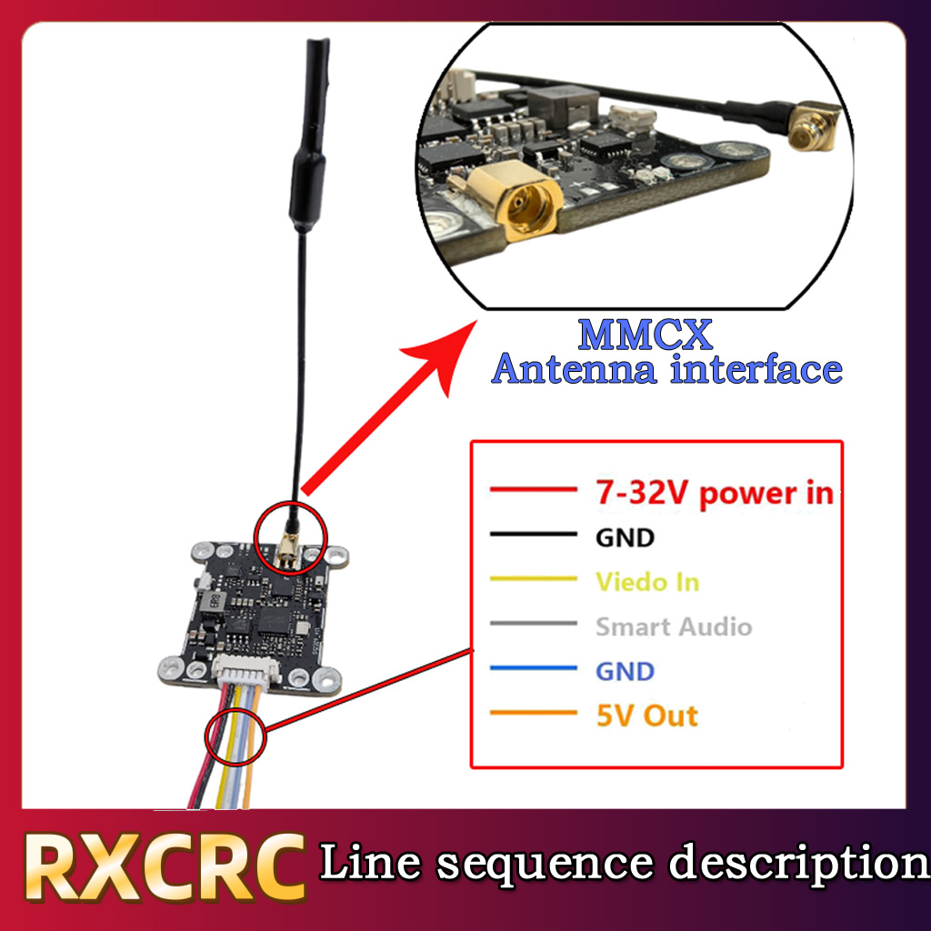 RXCRC 5.8G Module 48CH 1.6W VT - Fpv Drone Camera ulasan dan harga