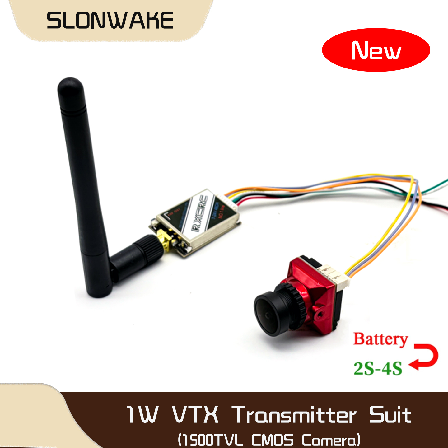 SLONWAKE  5.8G 48CH 1W VTX 100 - Fpv Drone Camera ulasan dan harga