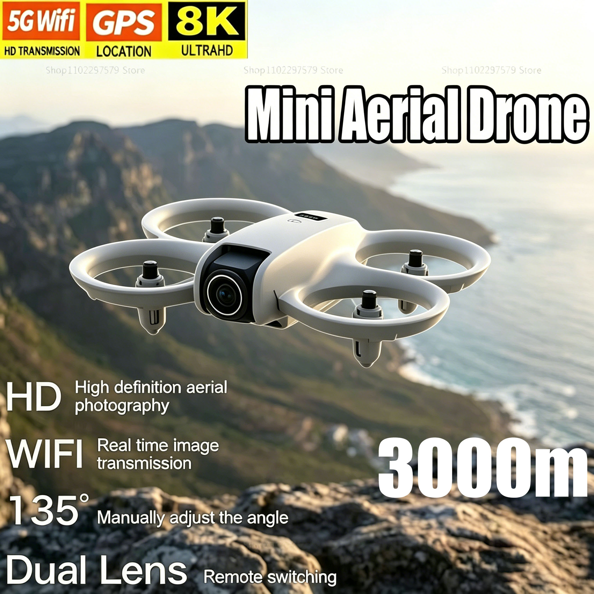 Mini Drone with 8K HD Camera F - Drone Rc Foldable ulasan dan harga