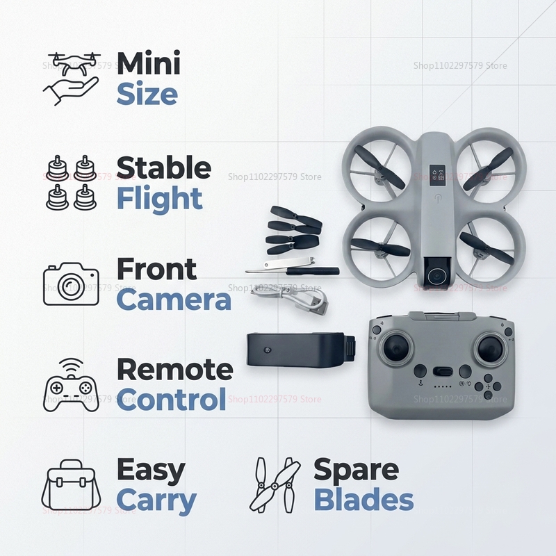 Mini Drone with 8K HD Camera F - Drone Rc Foldable ulasan dan harga