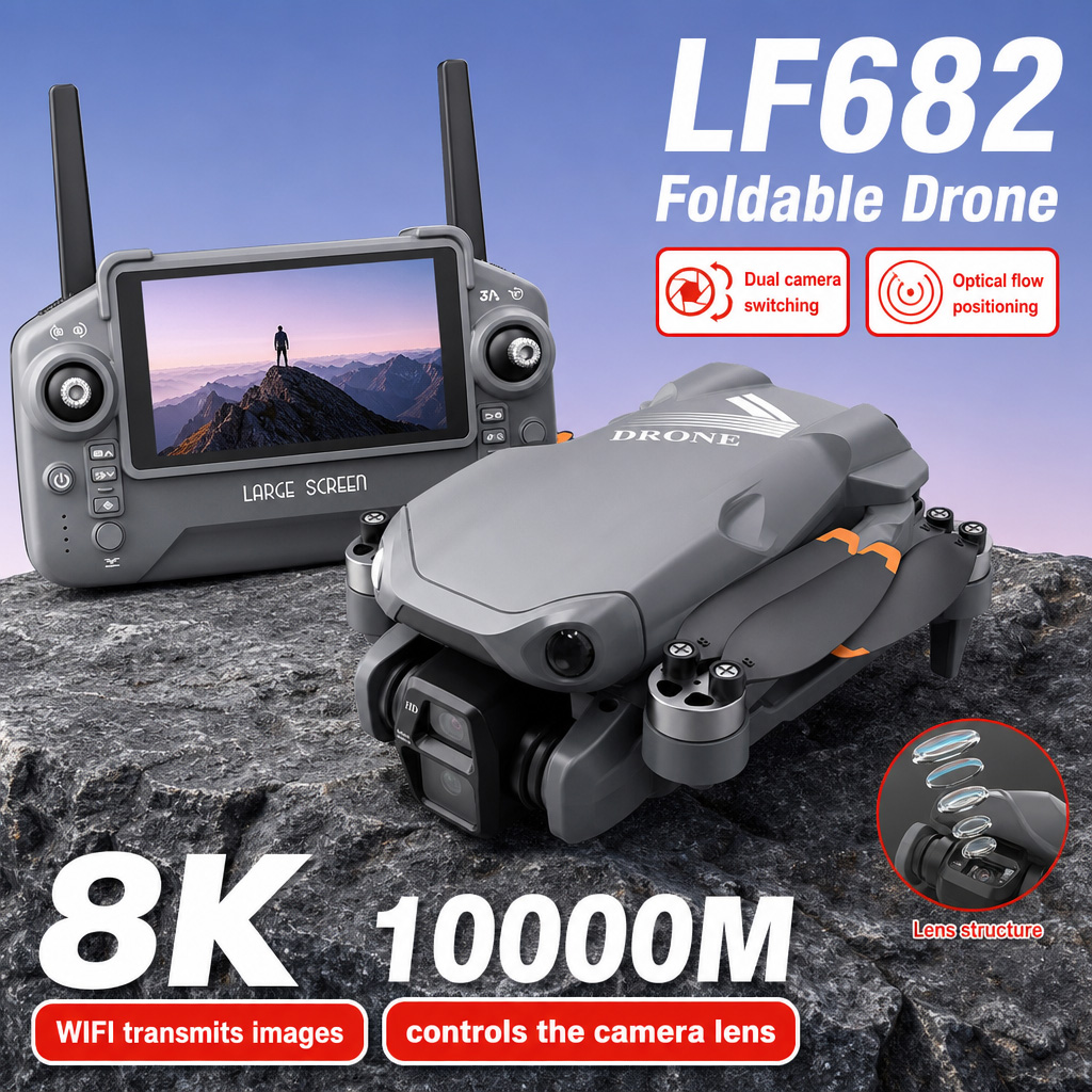 Aerial Photo LF682 Drone 8K HD - Nano Quad Fpv ulasan dan harga
