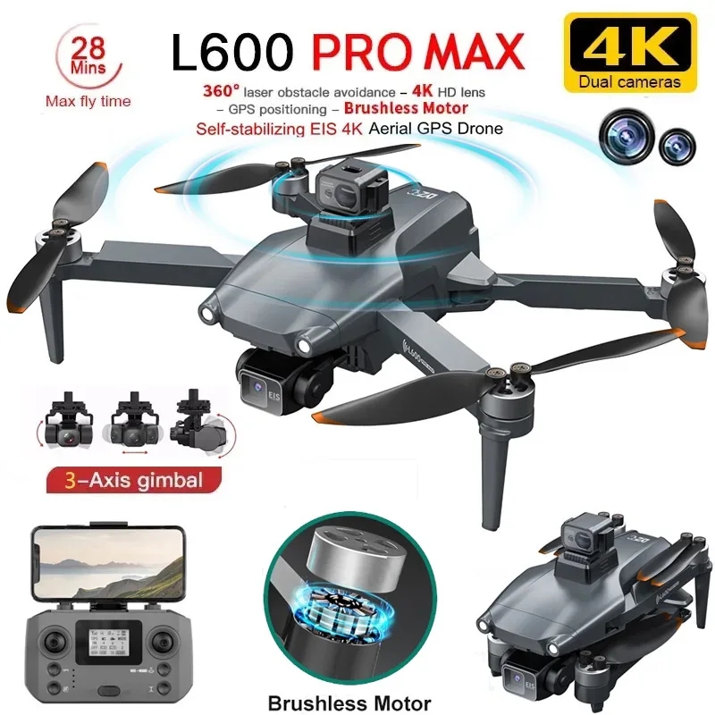 L600 PRO MAX GPS Drone Profess - Nano Quad Fpv ulasan dan harga