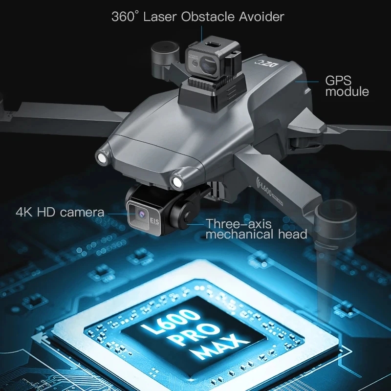 L600 PRO MAX GPS Drone Profess - Nano Quad Fpv ulasan dan harga