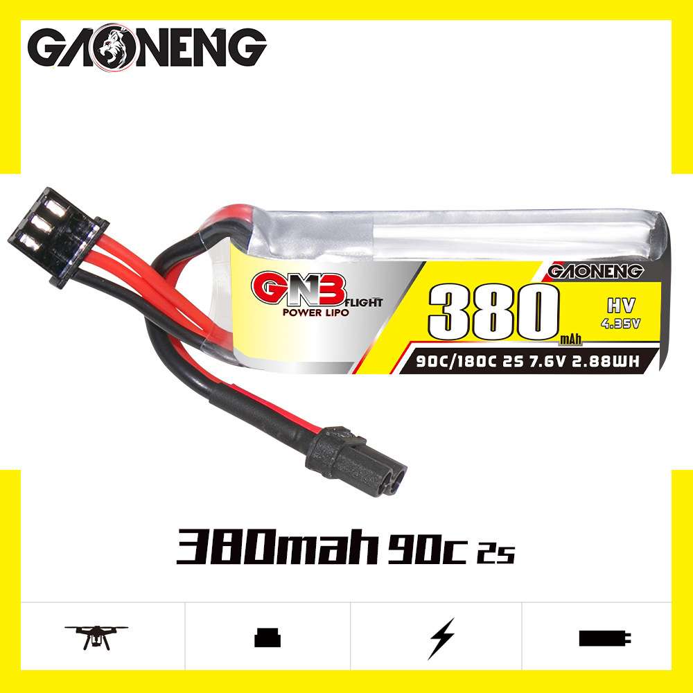 GNB 2S 7.6V 380mAh 90C/180C Li - Drone Lipo Battery ulasan dan harga