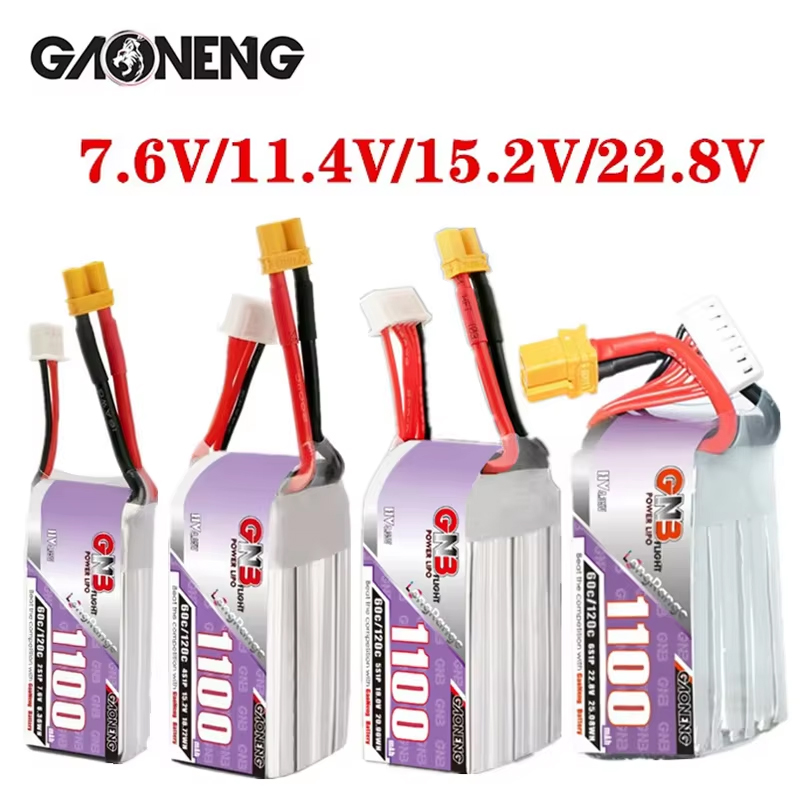 GNB 1100mAh 2S 3S 4S 6S 60C/12 - Drone Lipo Battery ulasan dan harga