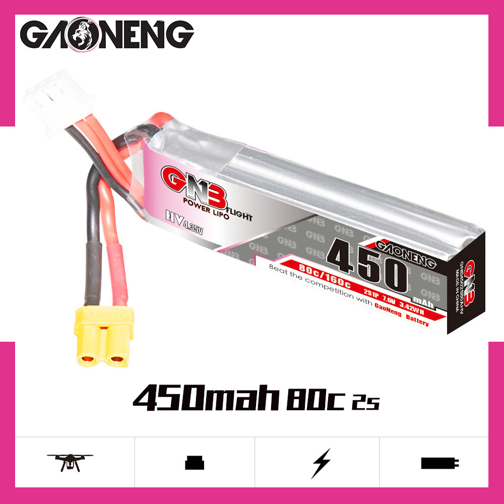 GNB LiPo Battery HV 2S 7.6V 45 - Drone Lipo Battery ulasan dan harga