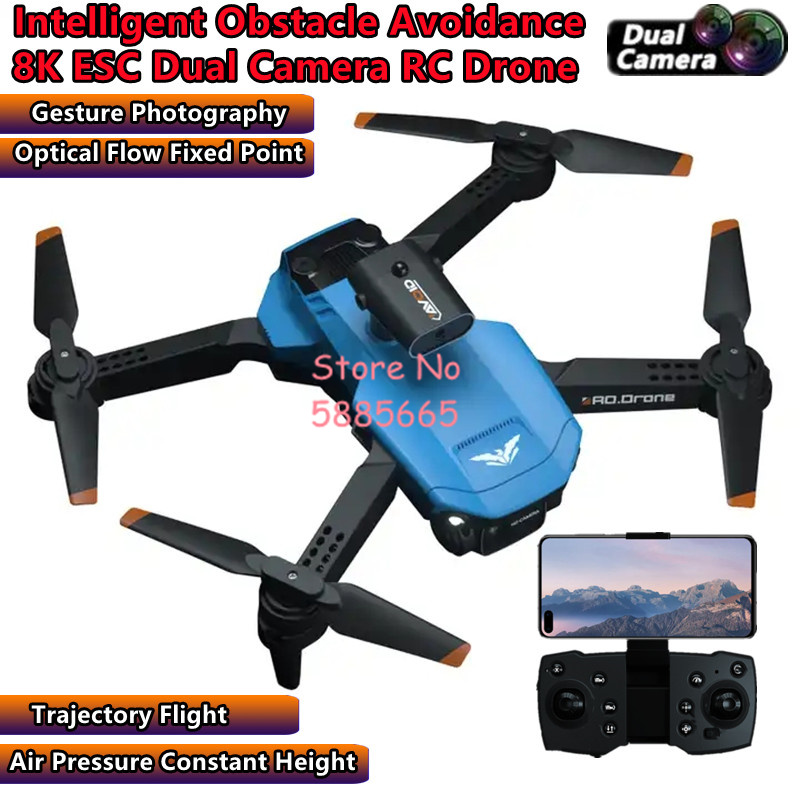 WIFI FPV Smart Obstacle Avoida - Drone Smart Rc Foldable ulasan dan harga