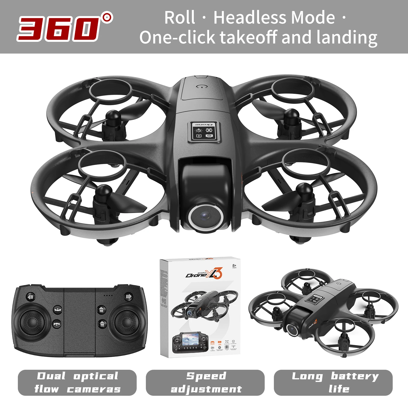 New YL3 RC Drone 8K 1080P Wide - Drone Rc Foldable ulasan dan harga