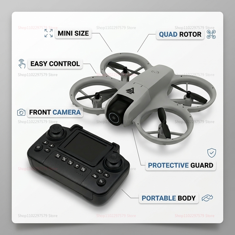 2026 Mini RC Drone with 8K HD  - Drone Rc Flight Controller ulasan dan harga