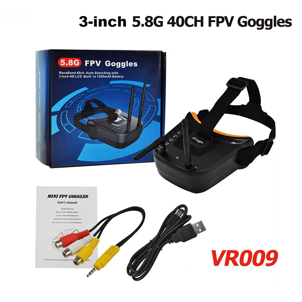 VR009 FPV Video Goggles 3Inch  - Nano Quad Fpv ulasan dan harga