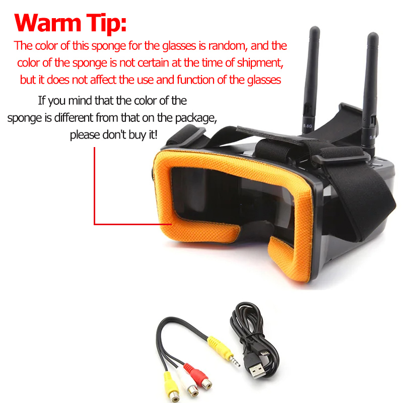VR009 FPV Video Goggles 3Inch  - Nano Quad Fpv ulasan dan harga